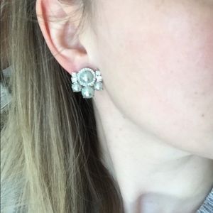 Kate Spade Silver “Pearl” statement earrings